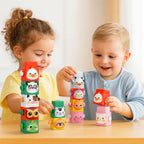 Juego de Apilamiento de Animales Montessori Educativo
